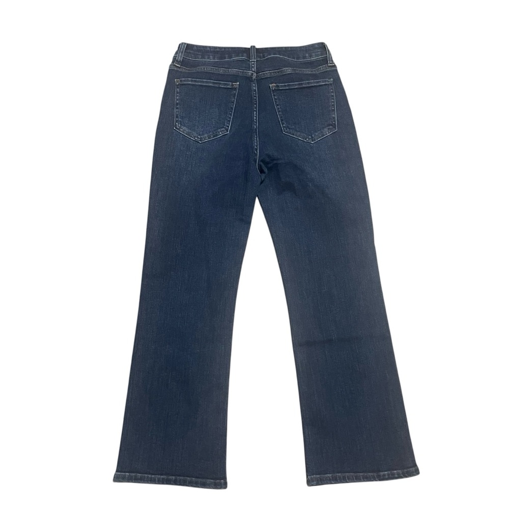 Quince Women's Stretch High Rise Kick Flare Jeans | Dark Wash | Size 28 - Picture 5 of 6